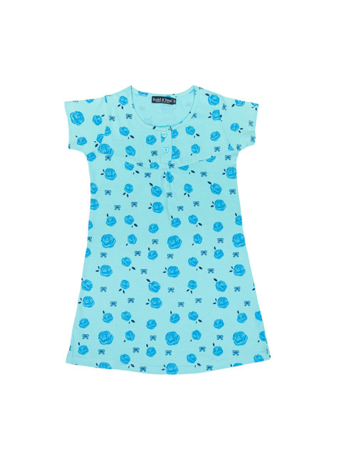 

Todd N Teen Blue Printed Nightdress