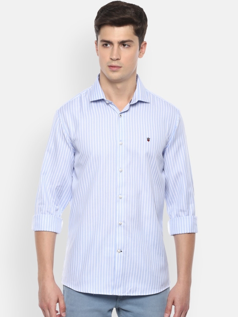 

Louis Philippe Sport Men Blue Slim Fit Striped Casual Shirt