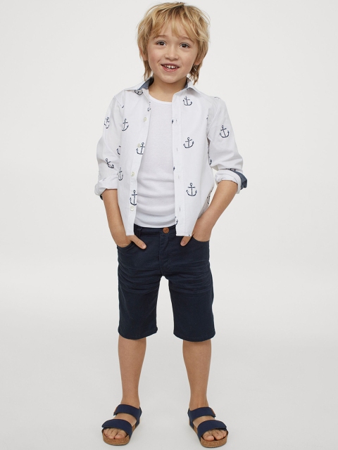 H&M Boys Blue Twill shorts