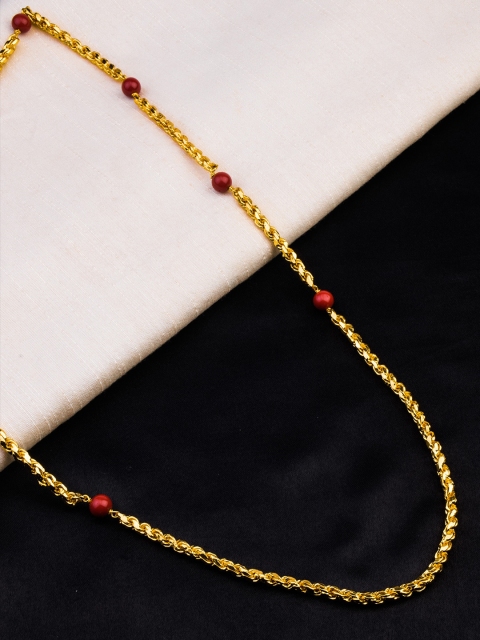 

Alankruthi Women Gold-Toned Brass Gold-Plated Chain
