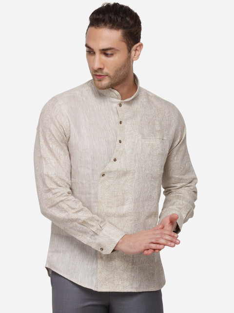 

JB STUDIO Men Beige Thread Work Kurta