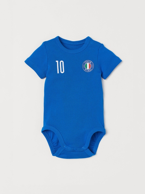 

H&M Boys Blue Printed Football Bodysuit