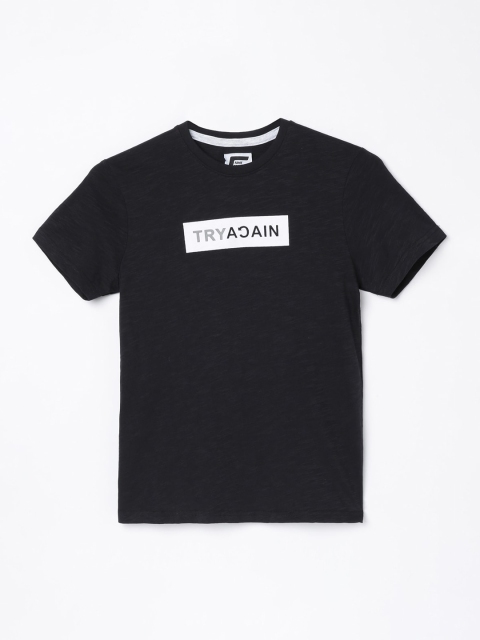 

Fame Forever by Lifestyle Boys Black Printed Round Neck T-shirt