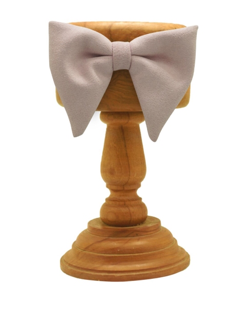 

The Tie Hub Pink Solid Suede Finish Pre-Tied Bow Tie