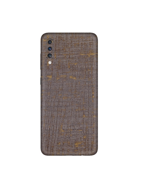 

Trendy Skins Brown & Gold-Toned Vintage Fabric Pattern Samsung Galaxy A70 Phone Skin