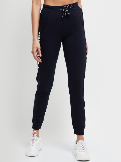 

max Women Blue Regular Fit Solid Joggers