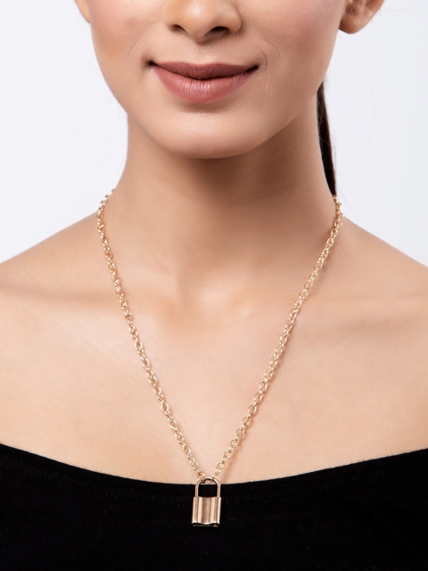 

Shining Diva Gold-Toned Metal Gold-Plated Chain