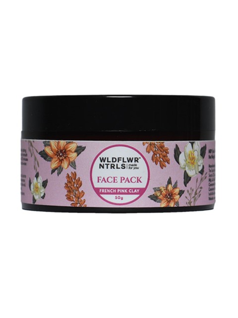 

Wildflower Naturals Unisex Face Pack with French Pink Clay 50 g