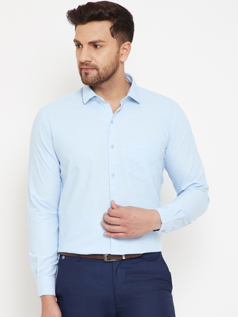 

Canary London Men Blue Slim Fit Solid Formal Shirt