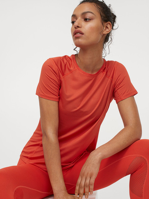 

H&M Women Orange Sports Top