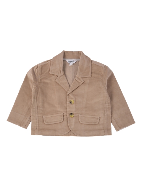 

TOFFY HOUSE Boys Khaki Solid Tailored Jacket