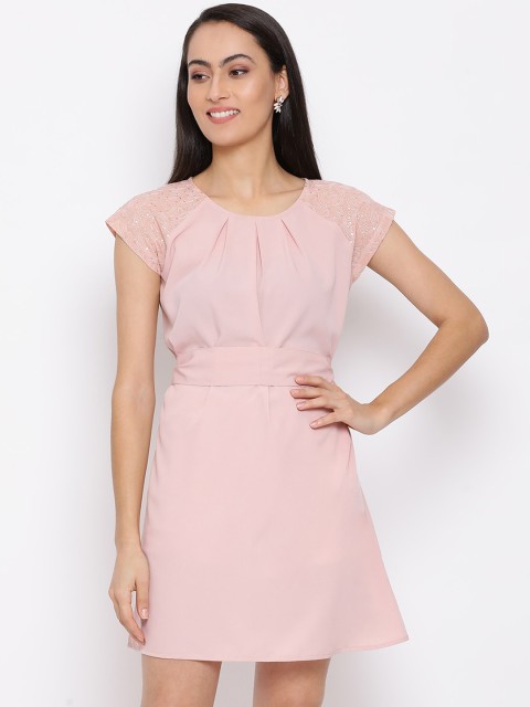 

ALL WAYS YOU Women Pink Solid Sheath Dress
