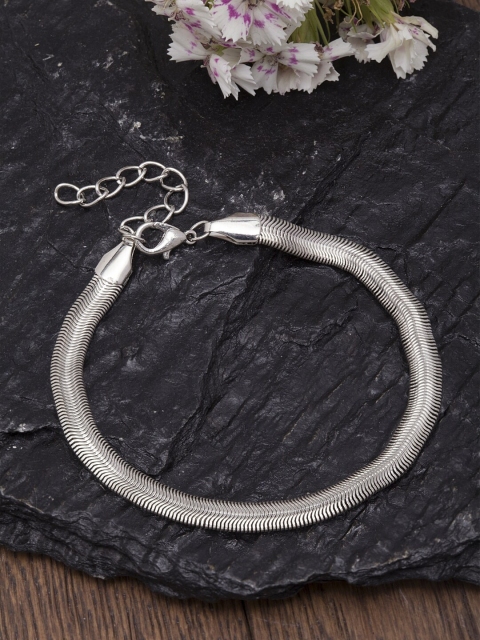 

Ferosh Silver-Toned Solid Anklet