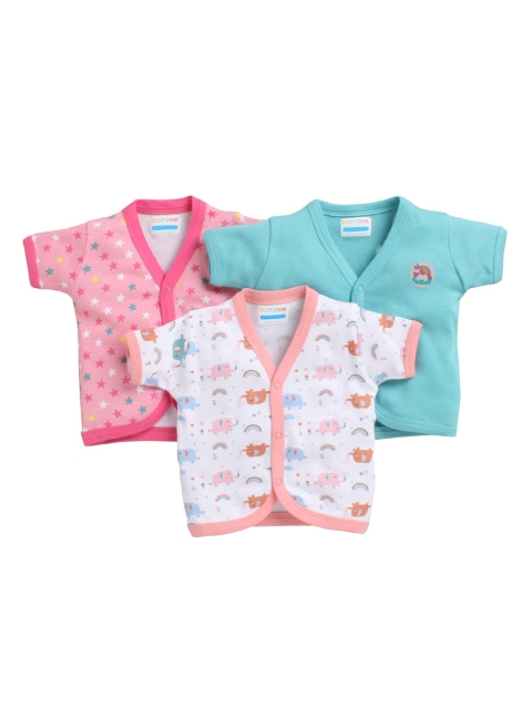 

BUMZEE Infants Kids Pack Of 3 Multicoloured Printed T-Shirts, Multi