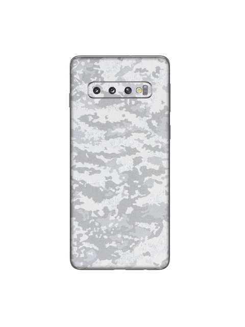 

Trendy Skins Silver-toned & White Shadow Pattern Samsung Galaxy S10 Phone Skin
