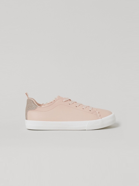 

H&M Girls Pink Solid Scallop-edged Trainers