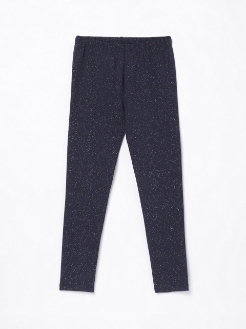 

Fame Forever by Lifestyle Girls Navy Blue Printed Ankle-Length Leggings