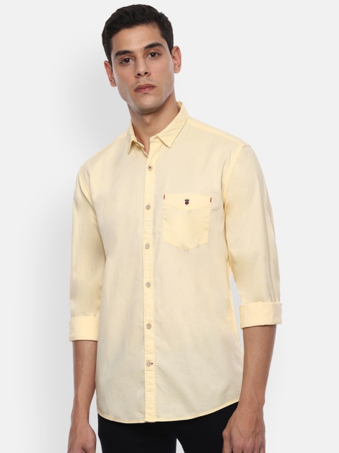 

Louis Philippe Sport Men Yellow Slim Fit Solid Casual Shirt