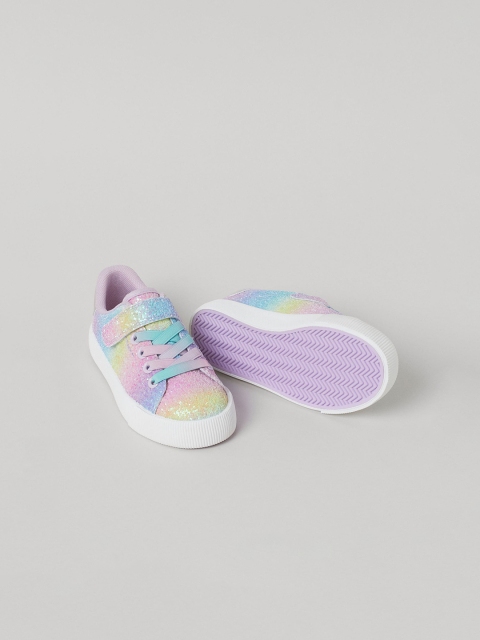 

H&M Girls Pink & Blue Shimmering Trainers