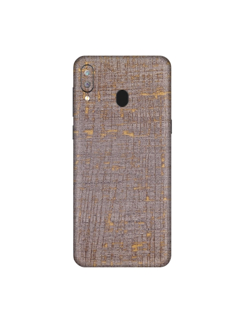 

Trendy Skins Brown & Gold-Toned Vintage Fabric Pattern Samsung Galaxy A30 Mobile Skin