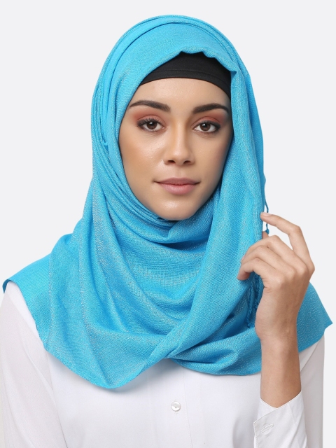 

MOMIN LIBAS Women Blue Solid Scarf