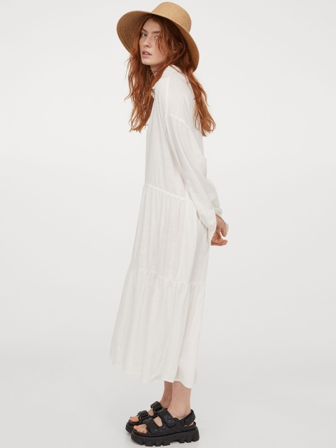 

H&M Women White Voluminous Dress