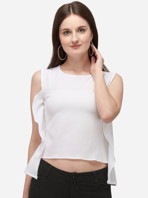 Yuvraah White Regular Top