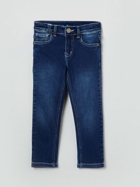 

max Boys Blue Regular Fit Mid-Rise Clean Look Stretchable Jeans
