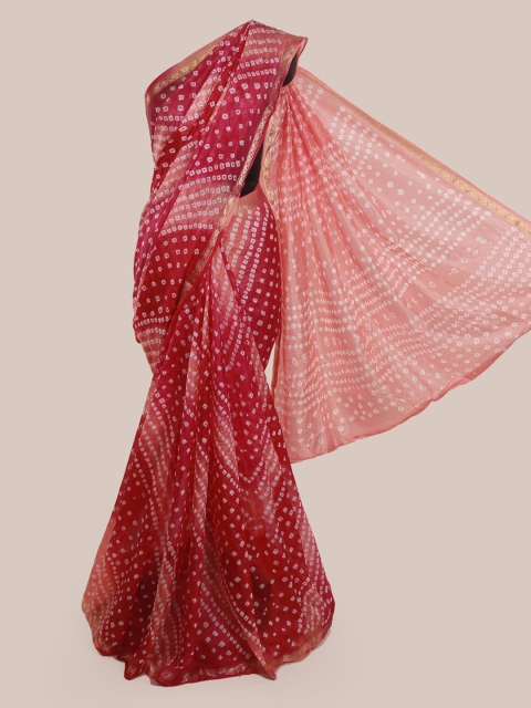 

Pothys Maroon Printed Art Silk Saree