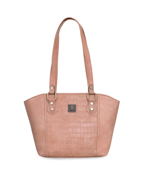 

ESBEDA Pink Croc Skin Textured Shoulder Bag
