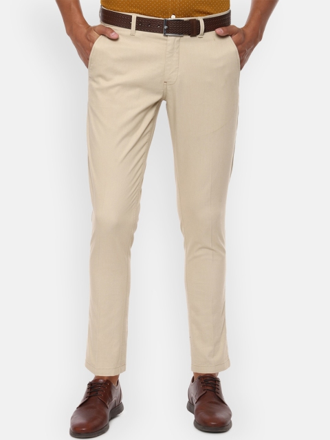 

Louis Philippe Sport Men Beige Slim Fit Solid Regular Trousers