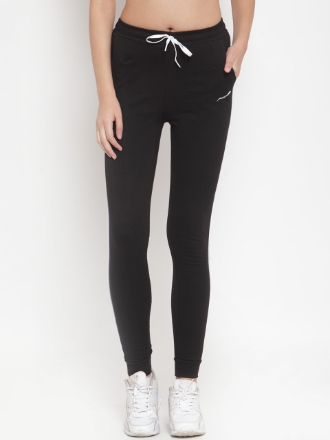 

Boston Club Women Black Solid Joggers