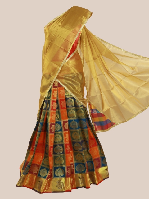 

Pothys Multicoloured Woven Design Tissue Saree, Multi