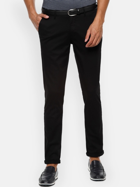 

Van Heusen Sport Men Black Slim Fit Solid Regular Trousers