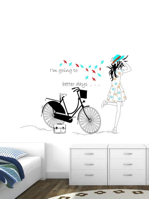 

rawpockets White & Black Romantical Couple Wall Sticker