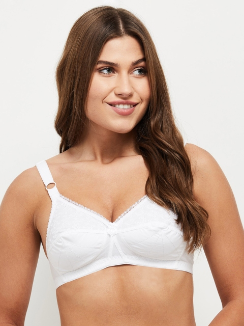 

max White Solid Non-Wired Lightly Padded Everyday Bra WIN20WVN02WHITE