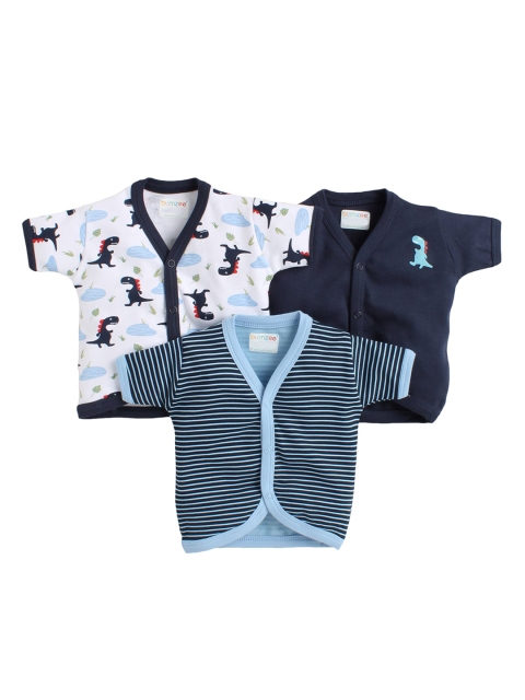

BUMZEE Kids Pack of 3 Jhablas, Navy blue