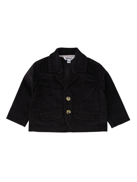 

TOFFY HOUSE Boys Black Solid Tailored Jacket