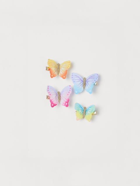

H&M Girls Blue & Yellow 4-pack hair clips