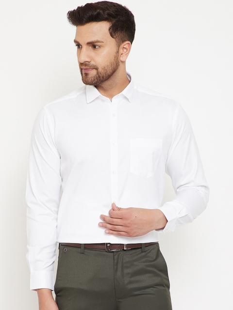 

Canary London Men White Regular Fit Solid Casual Shirt