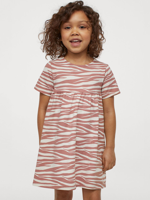 

H&M Girls Cotton jersey dress, Multi