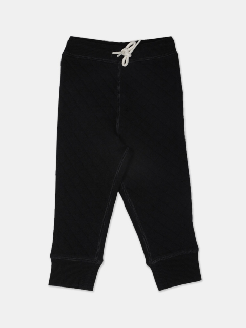 

GAP Boys Black Cotton Mid Rise Drawstring Waist Pants