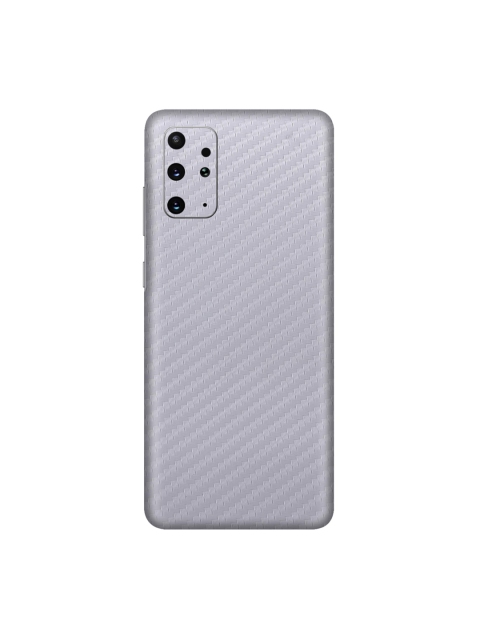 

Trendy Skins Silver-toned Carbon Fibre Pattern Samsung Galaxy S20 Plus Phone Skin