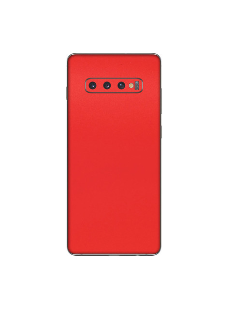 

Trendy Skins Red Solid Matte Samsung Galaxy S10 Plus Mobile Case