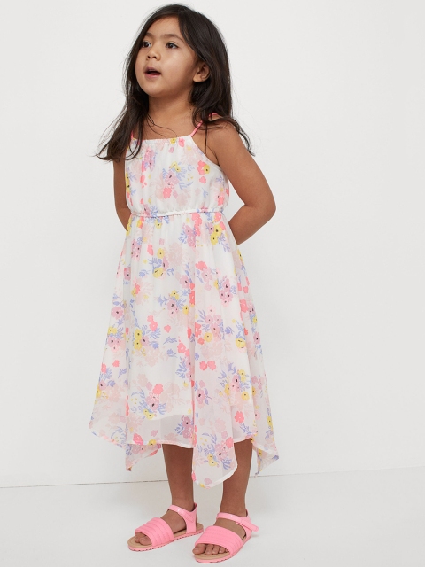 

H&M Girls White & Pink Maxi Dress
