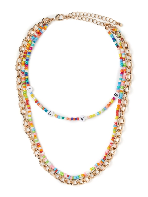 

H&M Women Gold Toned Three Strand Necklace
