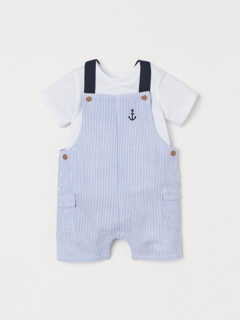 

H&M Infant Kids 2-Piece Pure Cotton Set, White