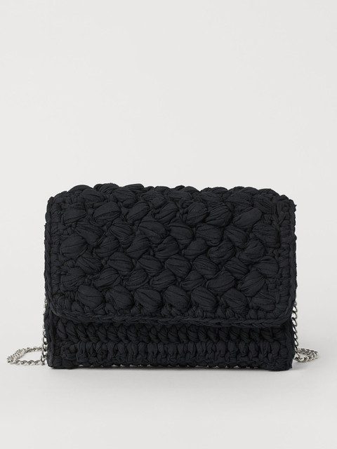 

H&M Women Crocheted shoulder bag, Black