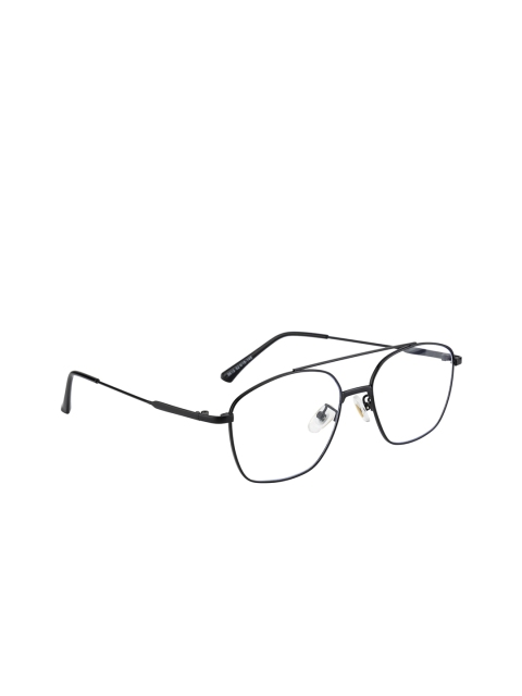 

Clark N Palmer Unisex Black Solid Full Rim Aviator Frames CNP-8612-C1