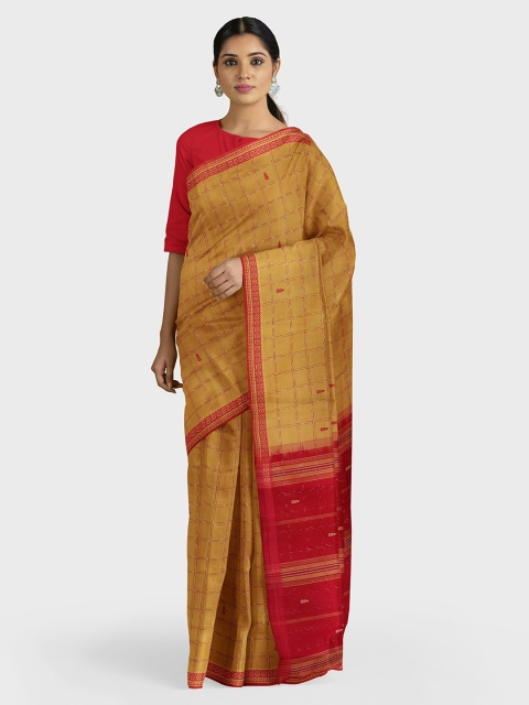 

APCO Multicoloured Checked Pure Cotton Saree, Multi